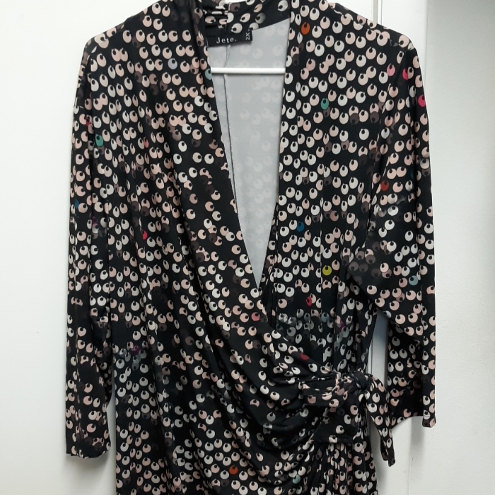 Faux wrap dress